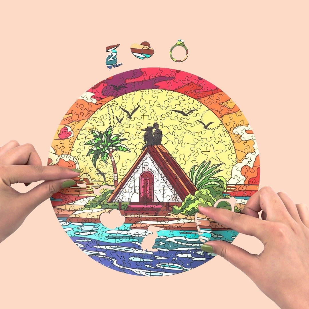 SUNRISE Wooden Jigsaw Puzzle - KAAYEE Puzzle
