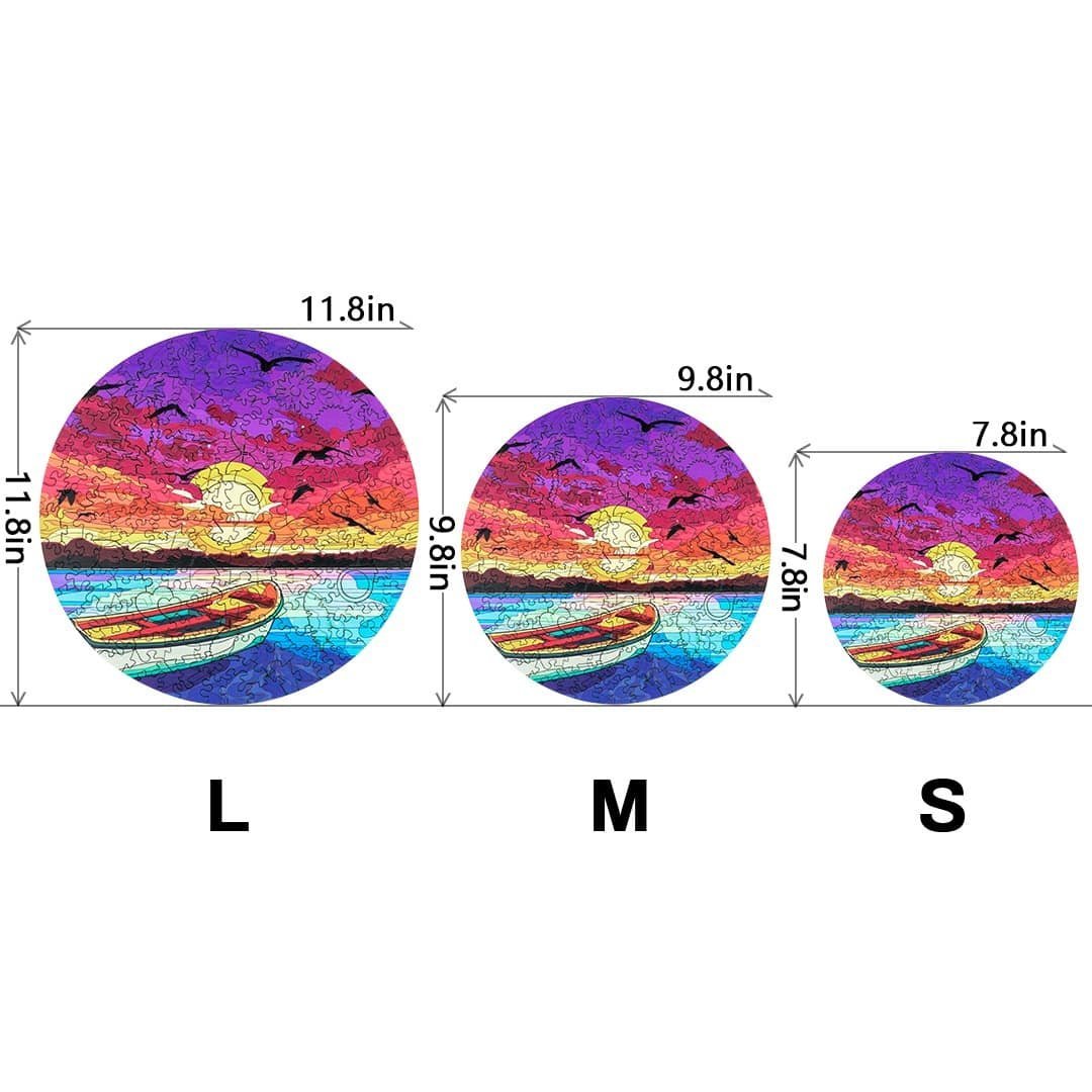 SUNSET Wooden Jigsaw Puzzle - KAAYEE Puzzle