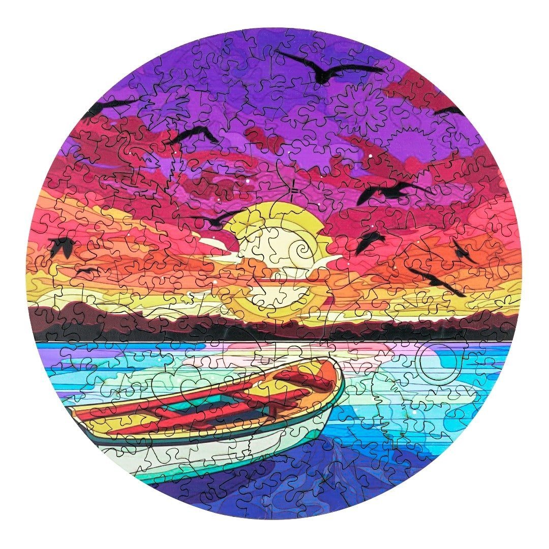 SUNSET Wooden Jigsaw Puzzle - KAAYEE Puzzle