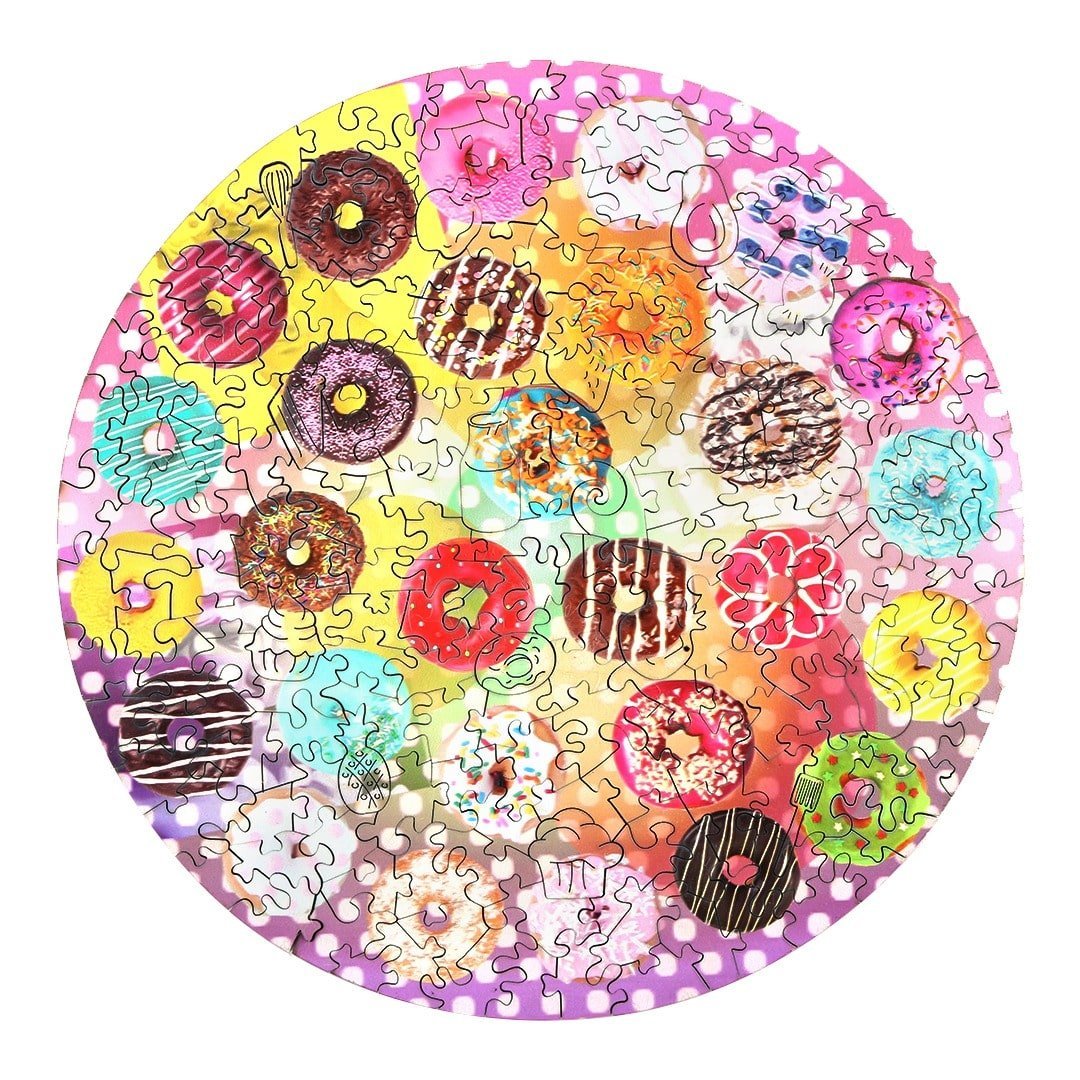 SWEET DOUGHNUT Wooden Jigsaw Puzzle - KAAYEE Puzzle