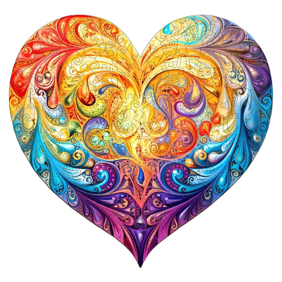 Sweet Heart Wooden Jigsaw Puzzle - KAAYEE Puzzle