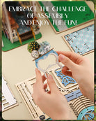 DIY Book Nook Kit,3D Wooden Puzzle