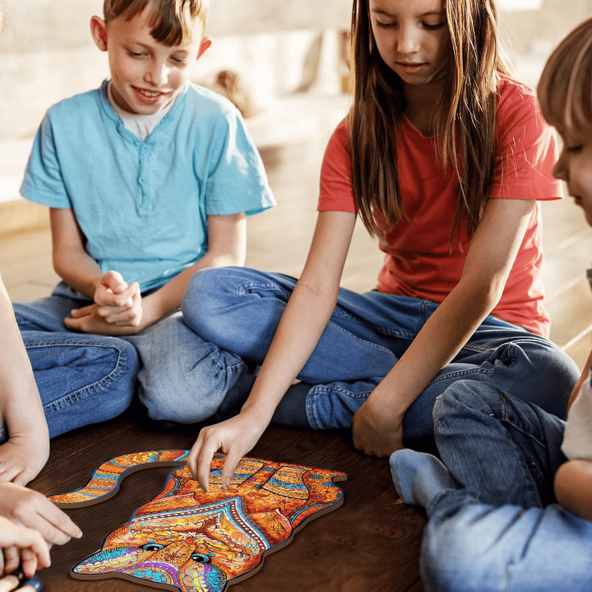 TACTFUL CAT Wooden Jigsaw Puzzle - KAAYEE Puzzle