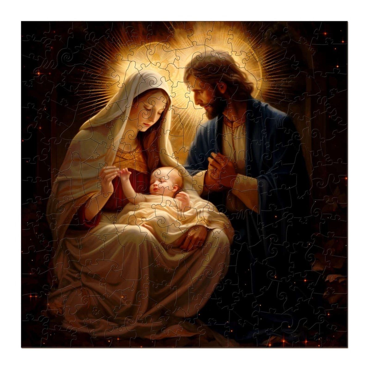 The Birth of Jesus Wooden Jigsaw Puzzle - KAAYEE Puzzle