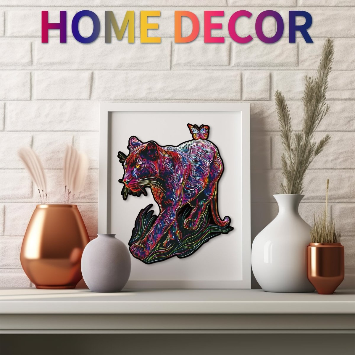 The Dazzing Panther Wooden Jigsaw Puzzle - KAAYEE Puzzle