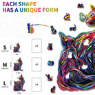 The Dazzing Parent - Child Cat Wooden Jigsaw Puzzle - KAAYEE Puzzle