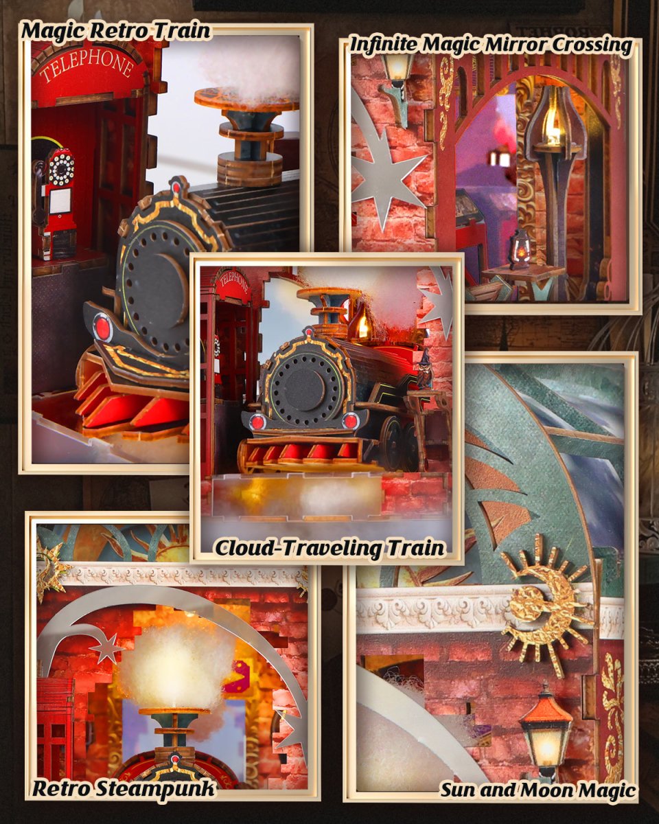 The Enchanted Express Book Nook Kit - KAAYEE Puzzle
