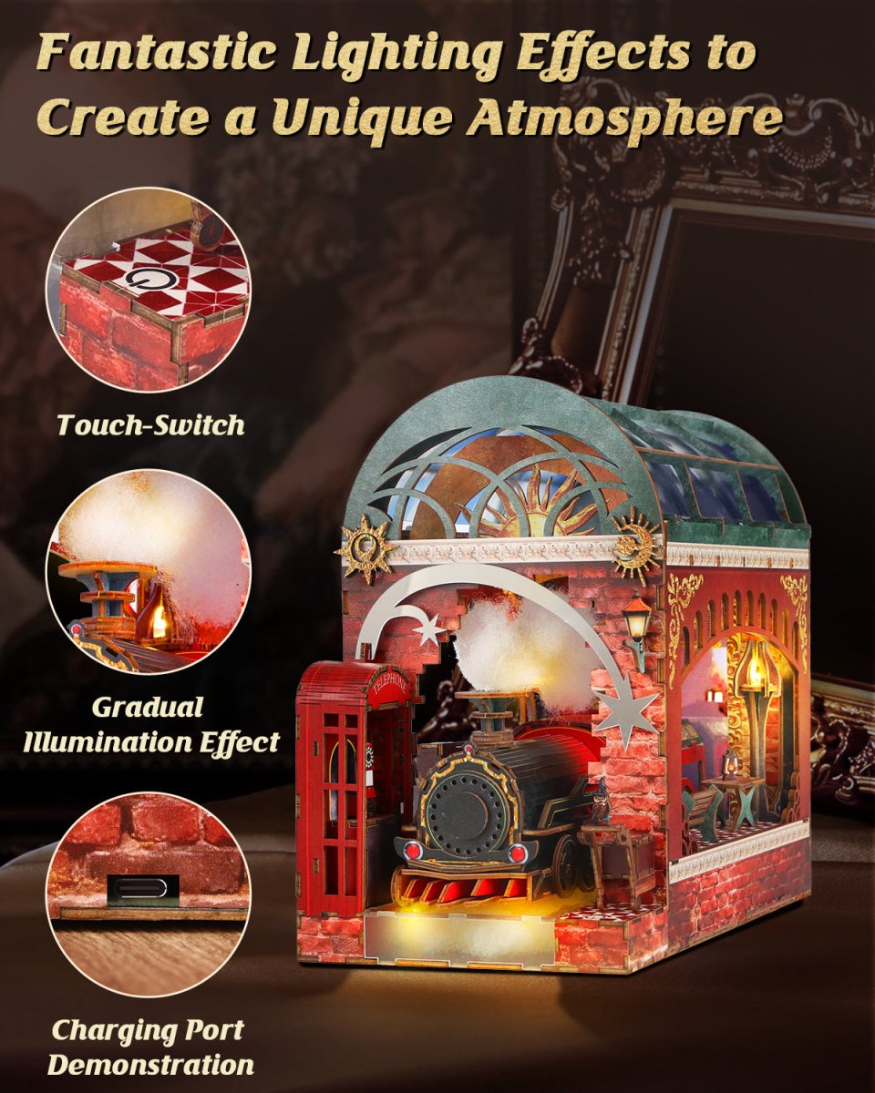 The Enchanted Express Book Nook Kit - KAAYEE Puzzle