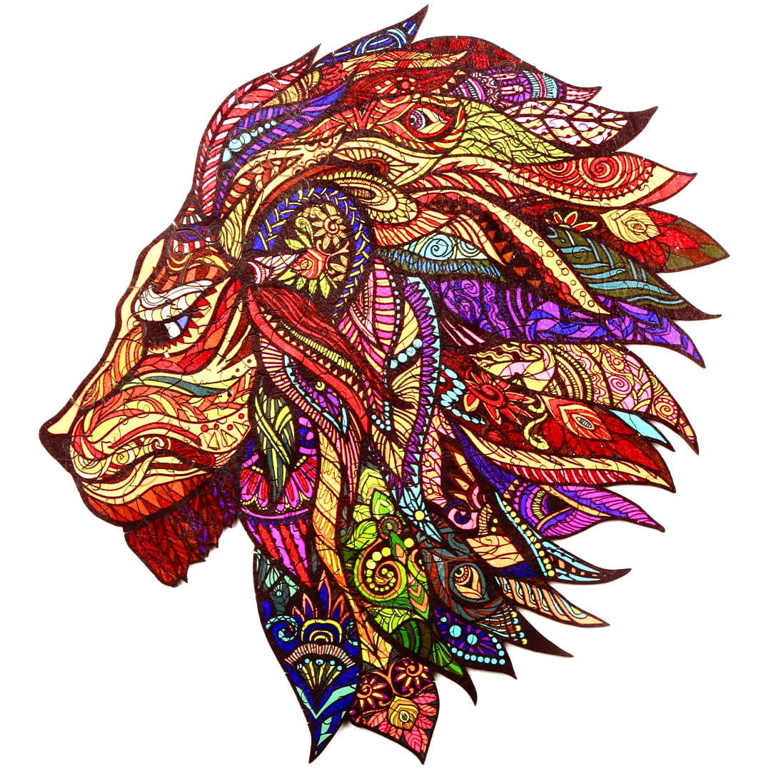 THE JUNGLE KING Wooden Jigsaw Puzzle - KAAYEE Puzzle