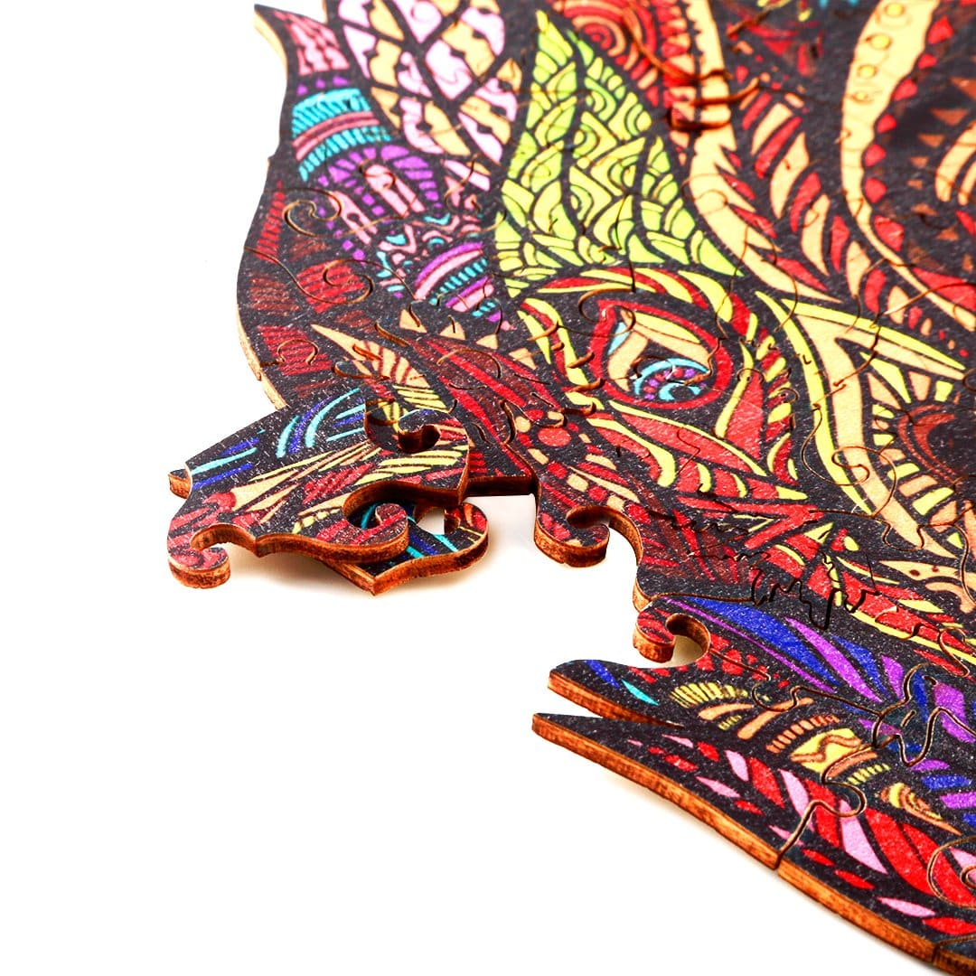 THE JUNGLE KING Wooden Jigsaw Puzzle - KAAYEE Puzzle