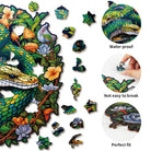 The Snake Family Wooden Jigsaw Puzzle - KAAYEE Puzzle