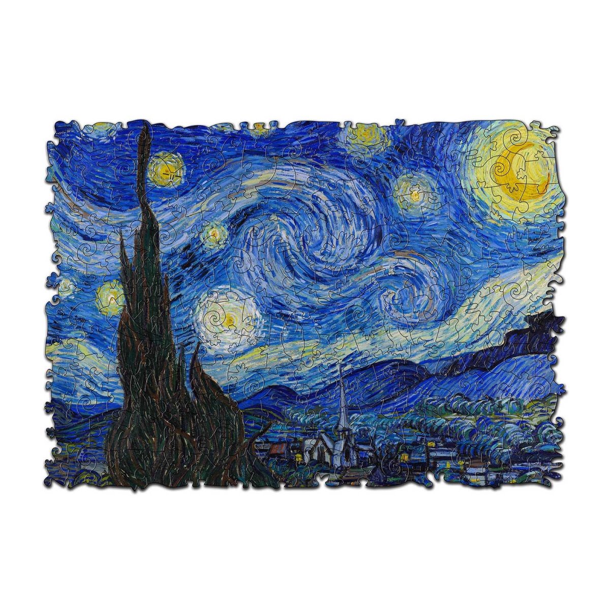 The Starry Night Wooden Jigsaw Puzzle - KAAYEE Puzzle
