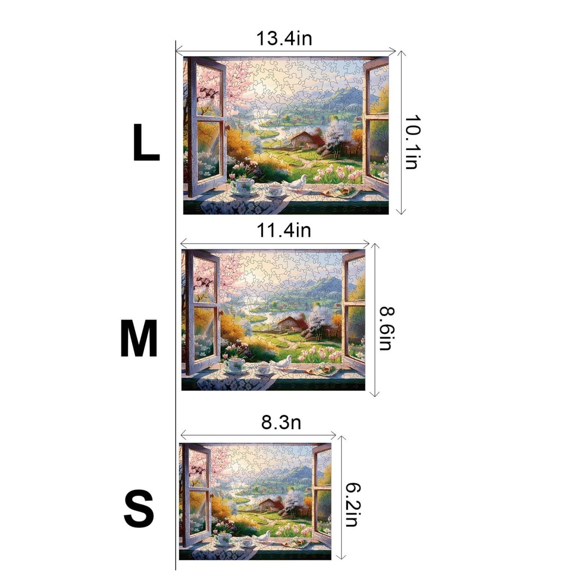 The View Outside The Window Wooden Jigsaw Puzzle - KAAYEE Puzzle