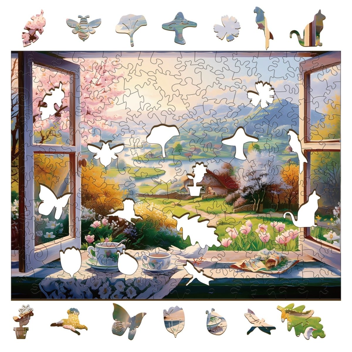 The View Outside The Window Wooden Jigsaw Puzzle - KAAYEE Puzzle