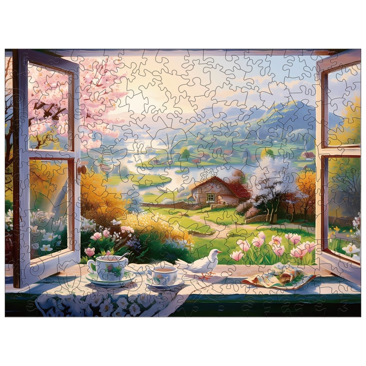 The View Outside The Window Wooden Jigsaw Puzzle - KAAYEE Puzzle