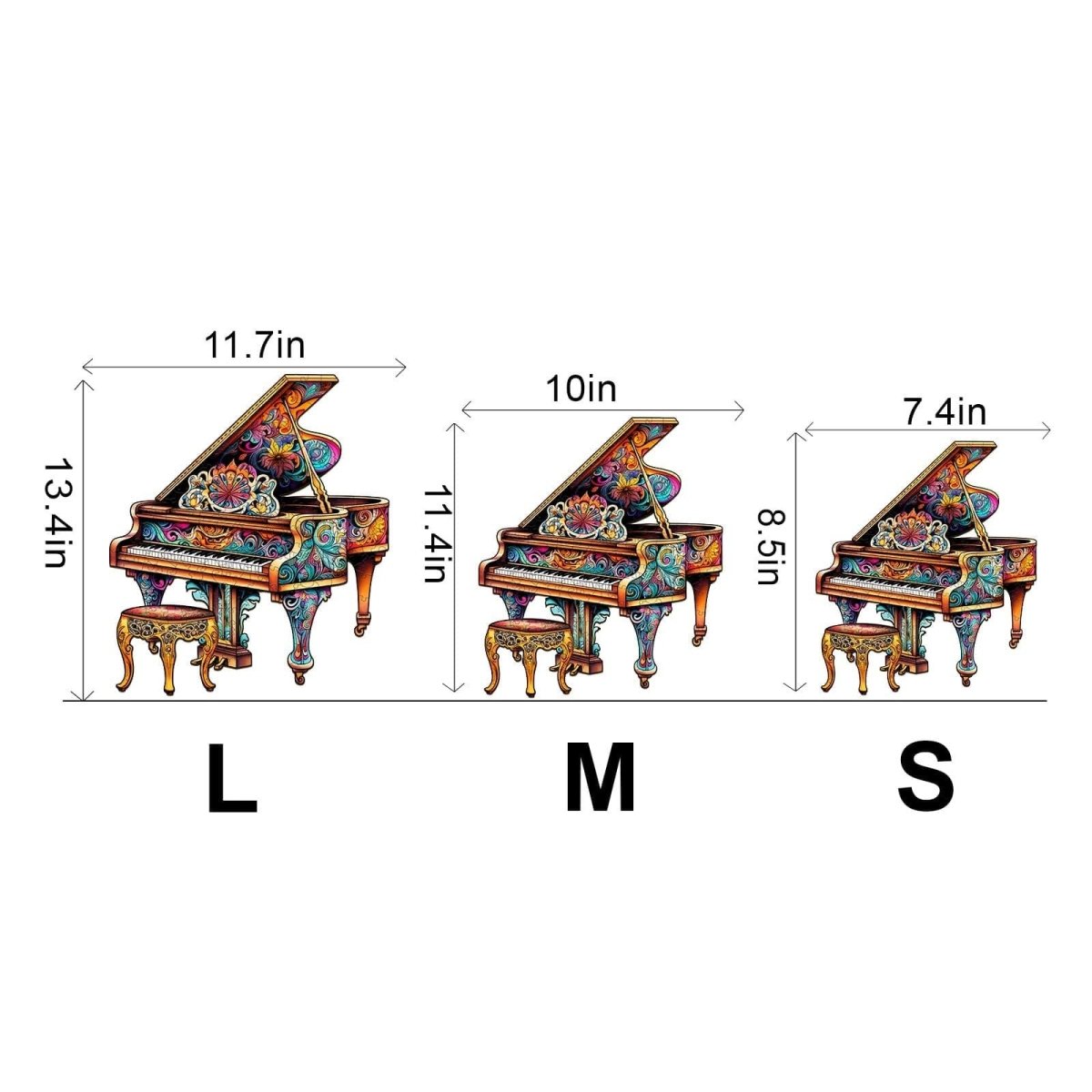 Touching piano Wooden Jigsaw Puzzle - KAAYEE Puzzle