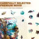 Treasure Chest Ocean - 3 Wooden Jigsaw Puzzle - KAAYEE Puzzle