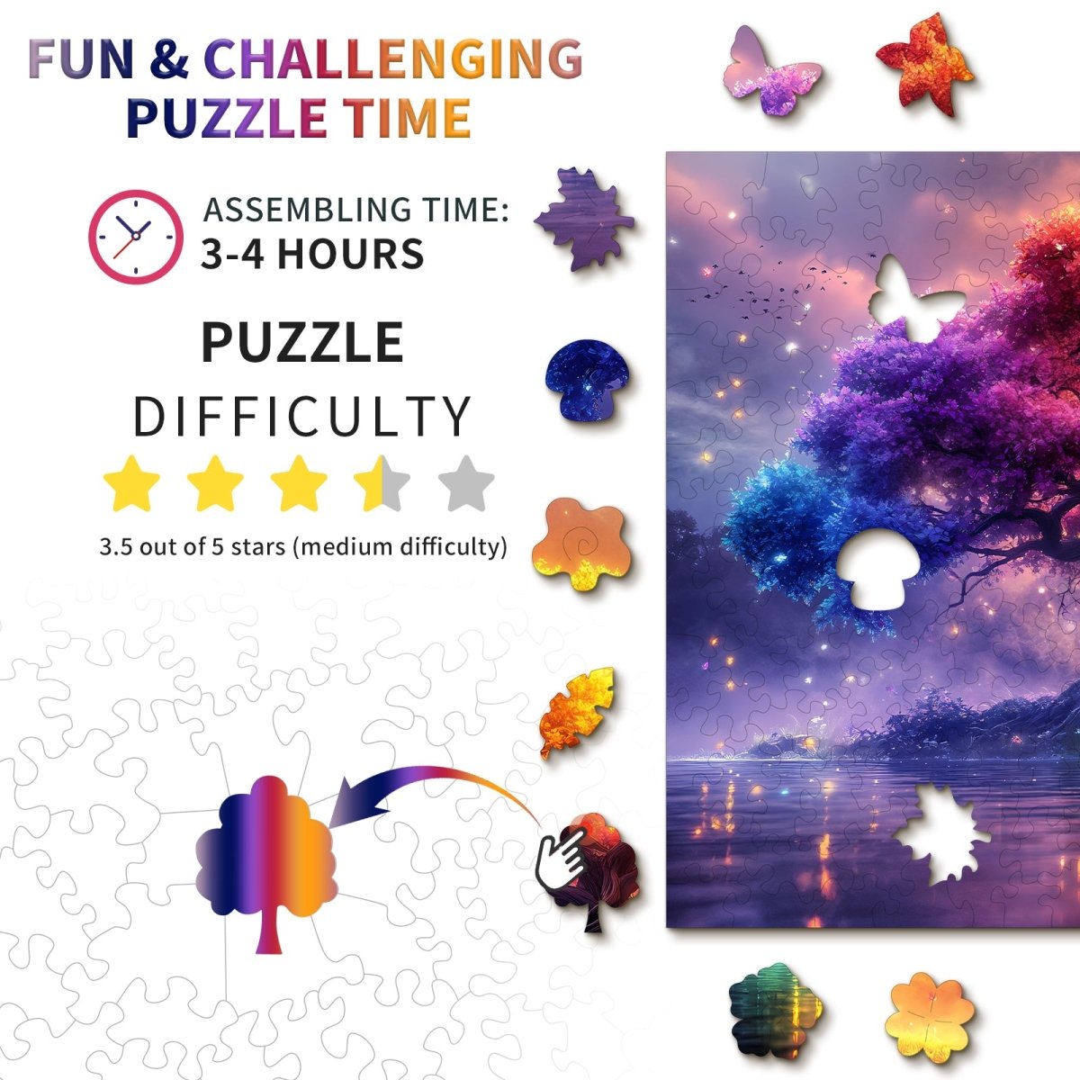 Tree of Life Wooden Jigsaw Puzzle - KAAYEE Puzzle