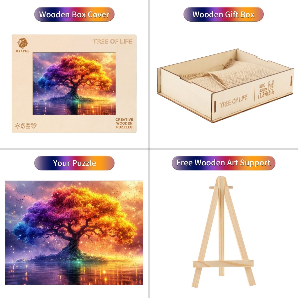 Tree of Life Wooden Jigsaw Puzzle - KAAYEE Puzzle