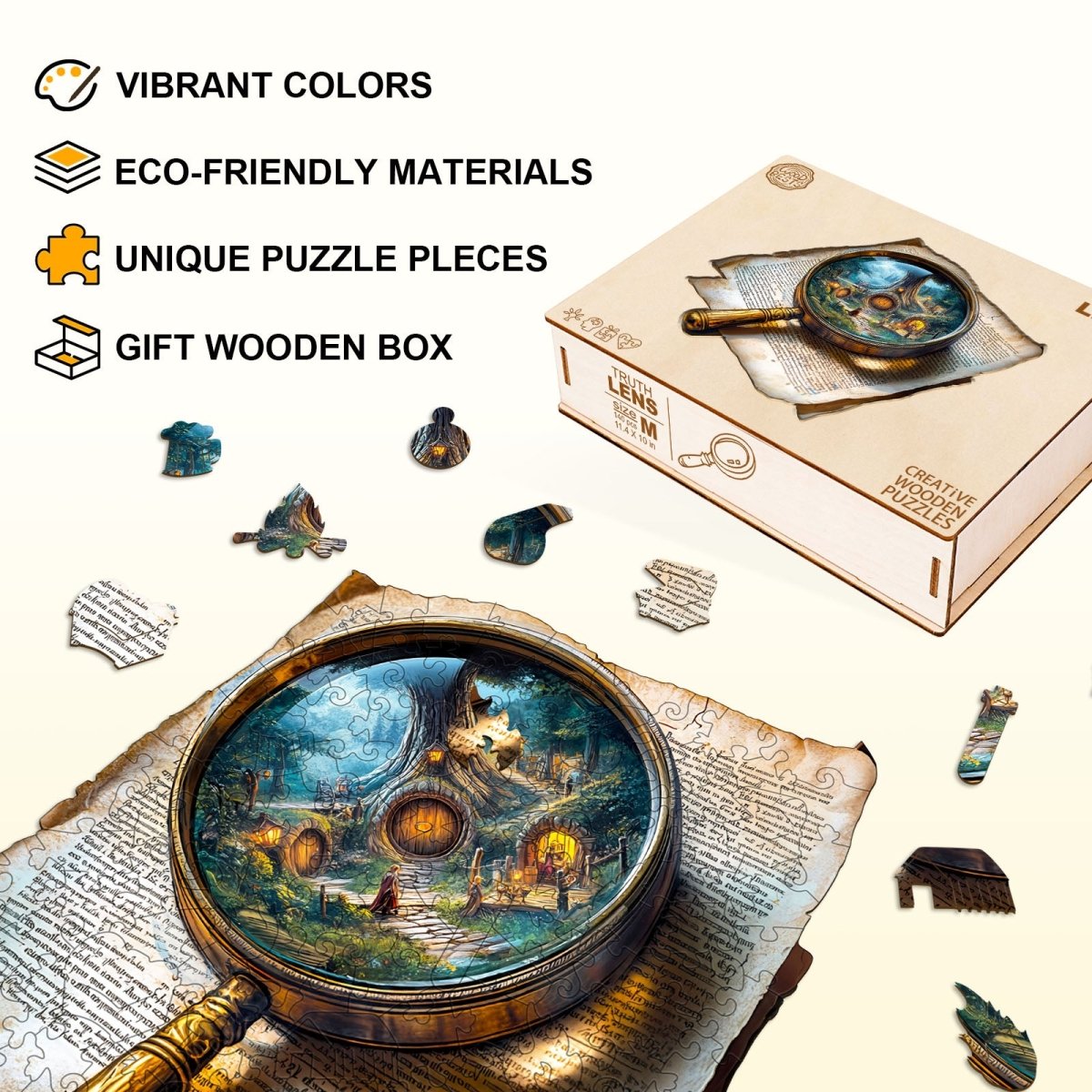 Truth Lens Wooden Jigsaw Puzzle - KAAYEE Puzzle