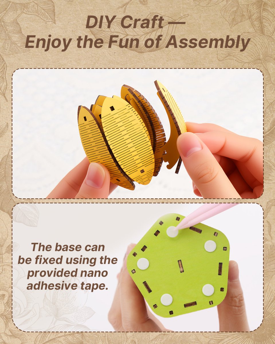 Tulip DIY Wooden Flower - KAAYEE Puzzle