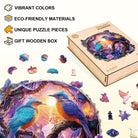Twilight Plumage Wooden Jigsaw Puzzle - KAAYEE Puzzle