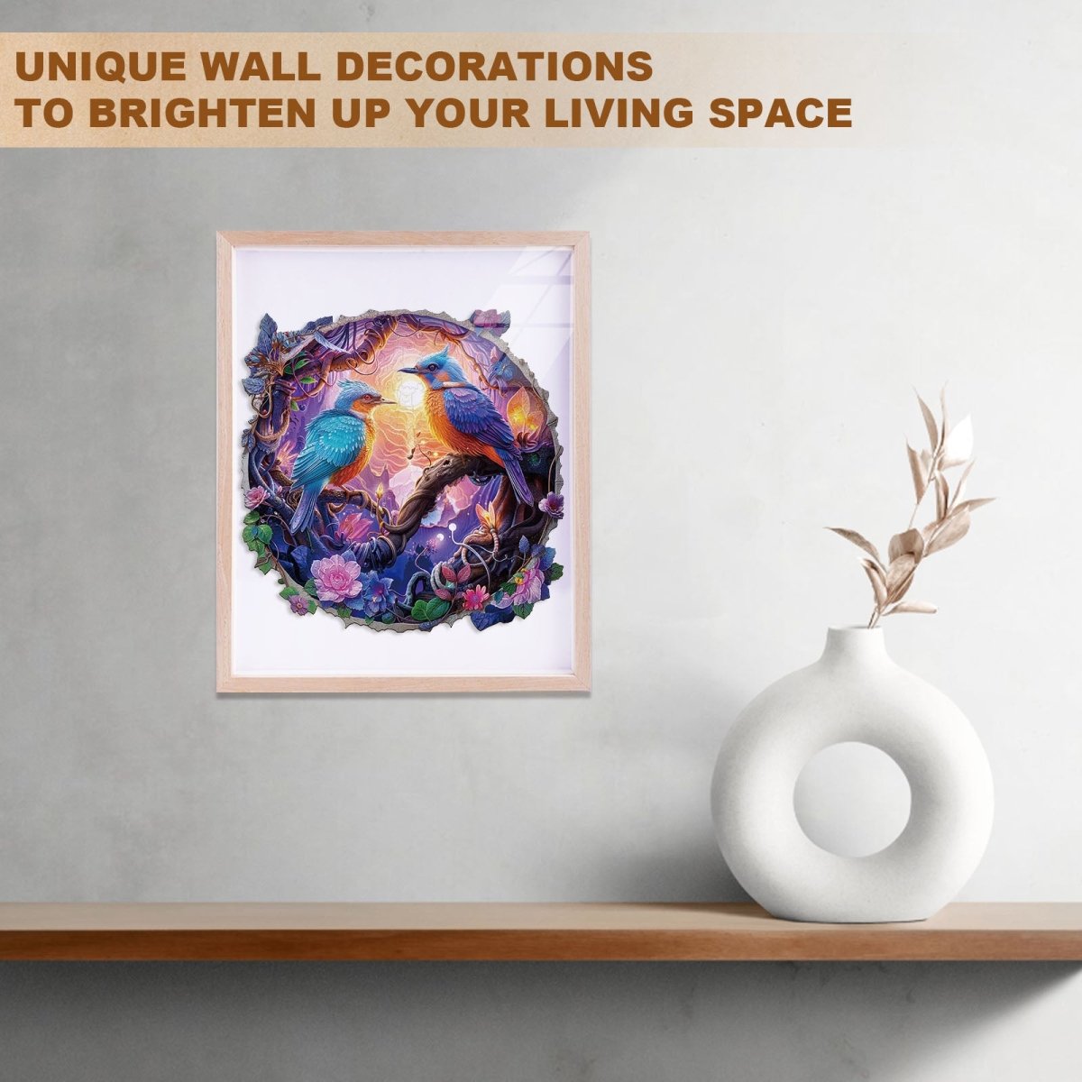 Twilight Plumage Wooden Jigsaw Puzzle - KAAYEE Puzzle