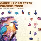 Twilight Plumage Wooden Jigsaw Puzzle - KAAYEE Puzzle