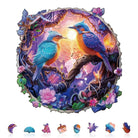 Twilight Plumage Wooden Jigsaw Puzzle - KAAYEE Puzzle