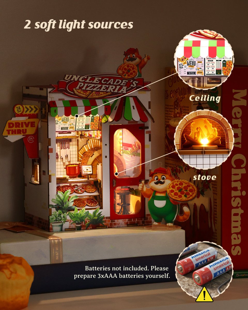 Uncle Cade's Pizzeria Book Nook Kit - KAAYEE Puzzle