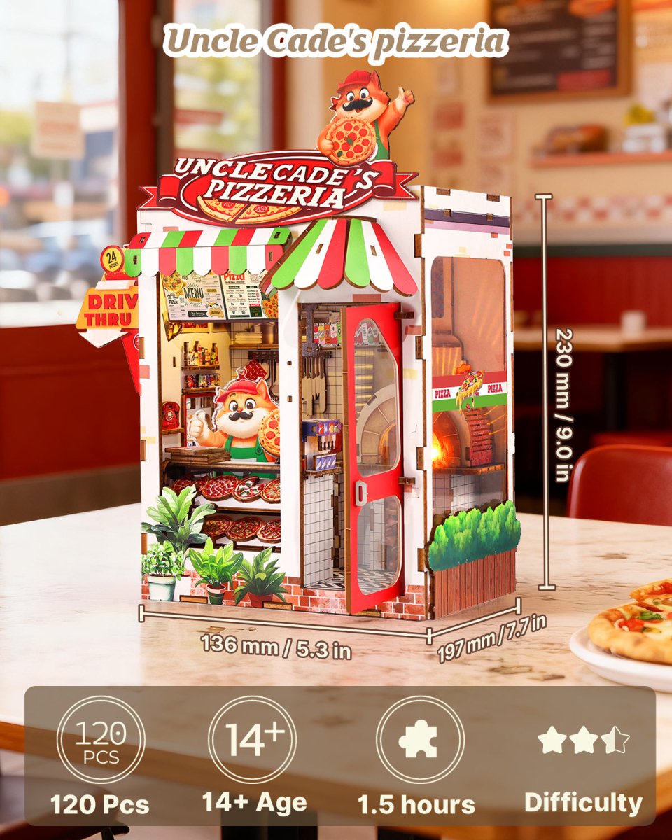 Uncle Cade's Pizzeria Book Nook Kit - KAAYEE Puzzle