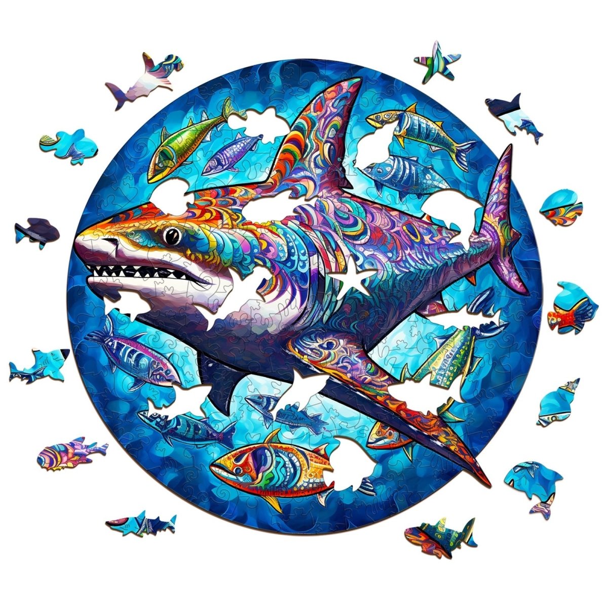 Undersea shark Wooden Jigsaw Puzzle - KAAYEE Puzzle
