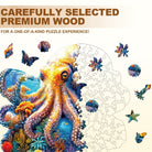 Underwater world - octopus Wooden Jigsaw Puzzle - KAAYEE Puzzle
