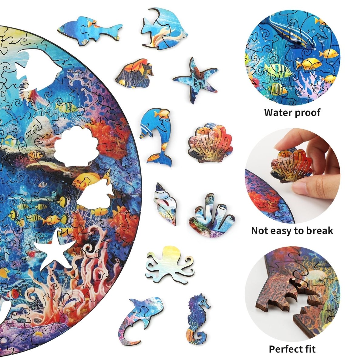 Underwater World Wooden Jigsaw Puzzle - KAAYEE Puzzle