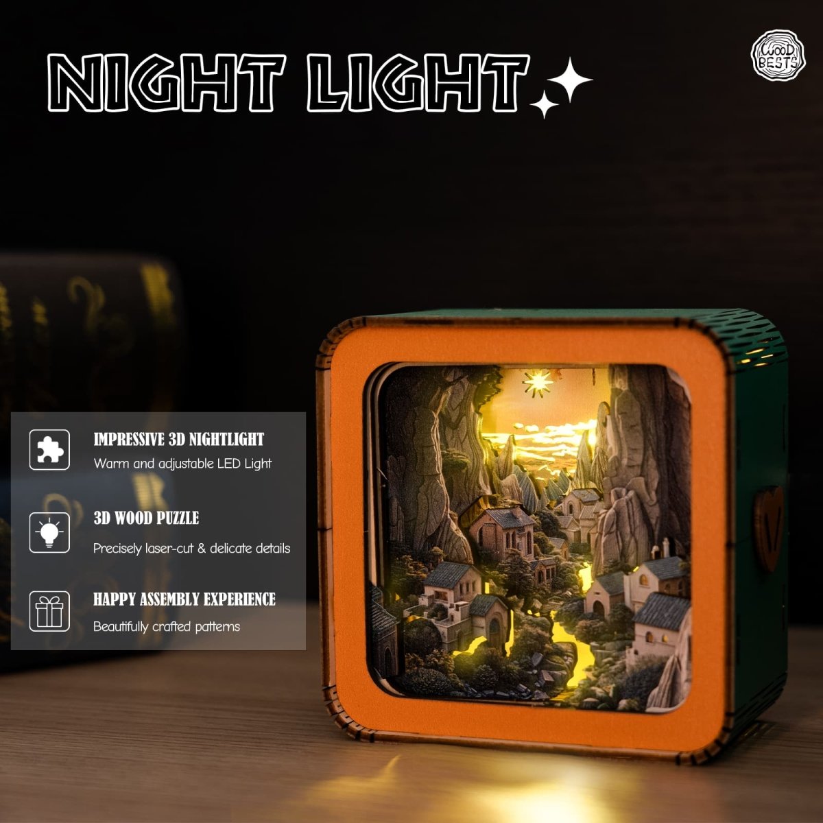Valley Village Night Light - KAAYEE Puzzle