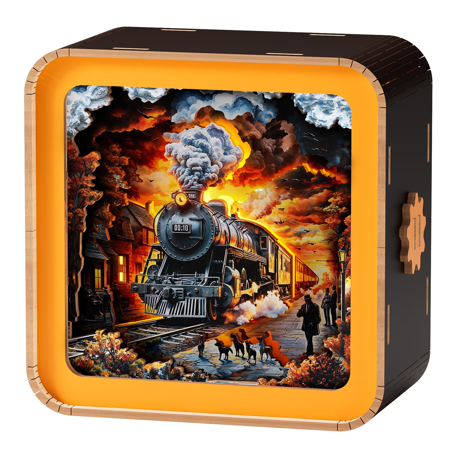 3D Wooden Puzzle Night Light