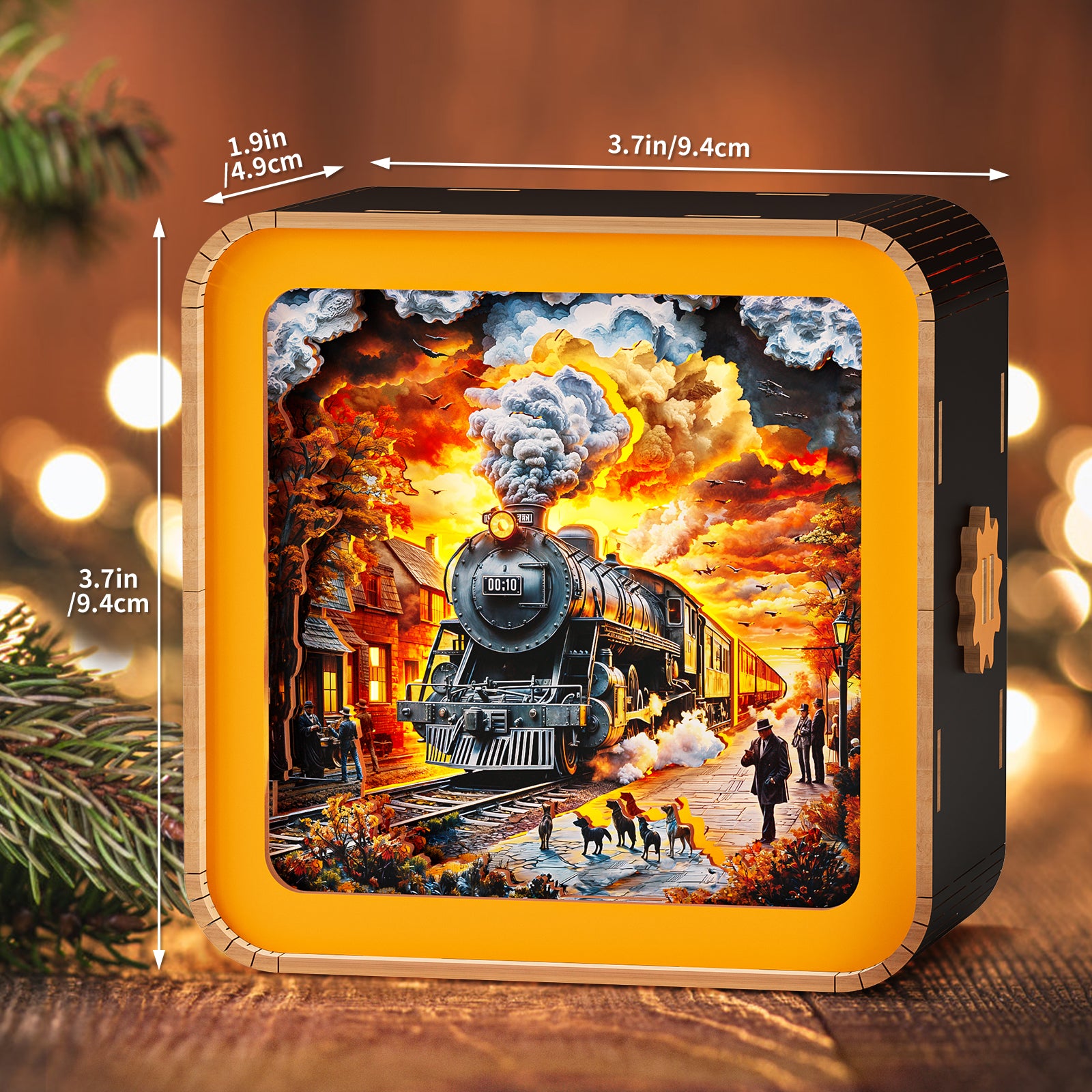 3D Wooden Puzzle Night Light