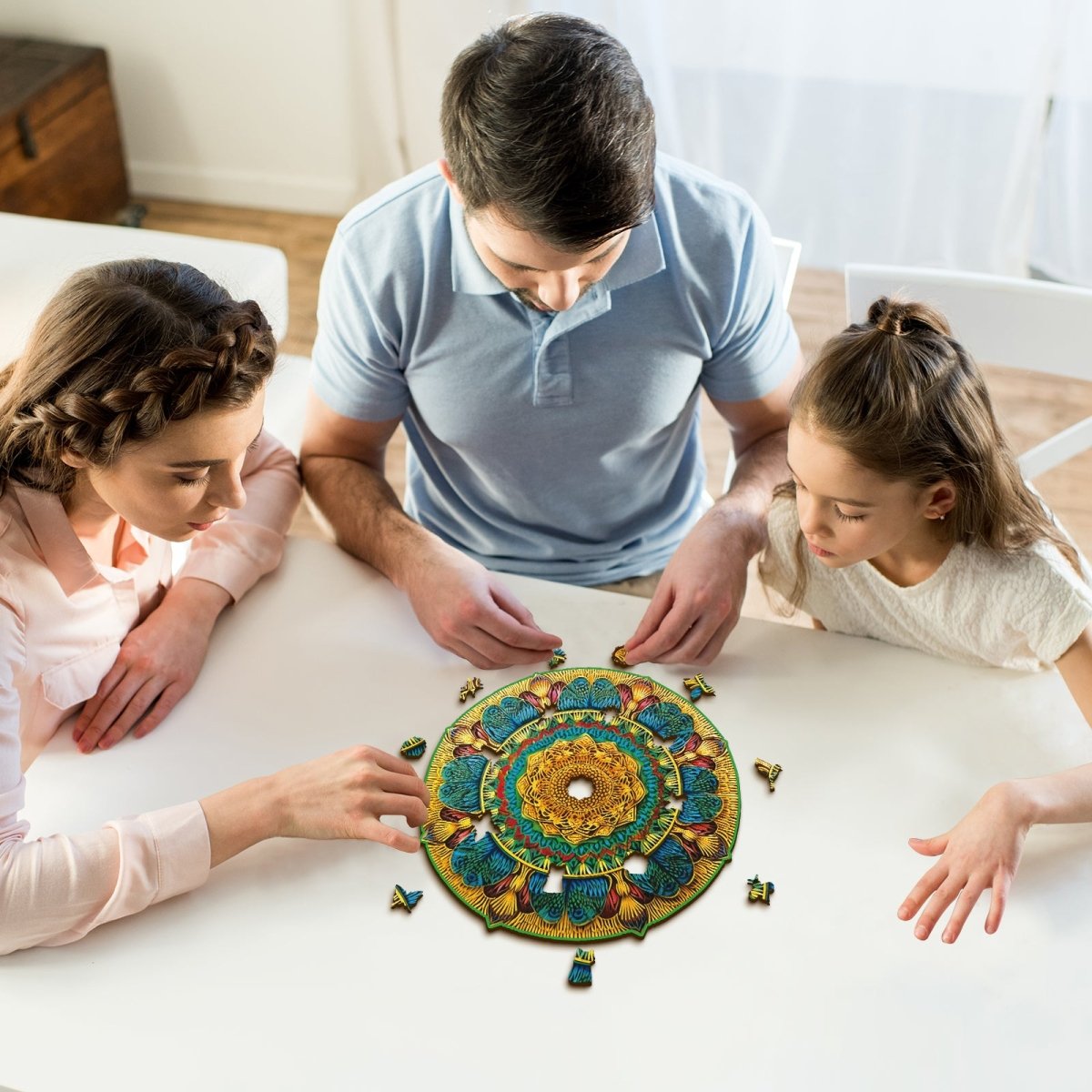 Vintage Mandala Wooden Jigsaw Puzzle - KAAYEE Puzzle