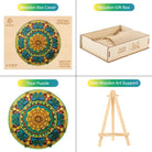 Vintage Mandala Wooden Jigsaw Puzzle - KAAYEE Puzzle