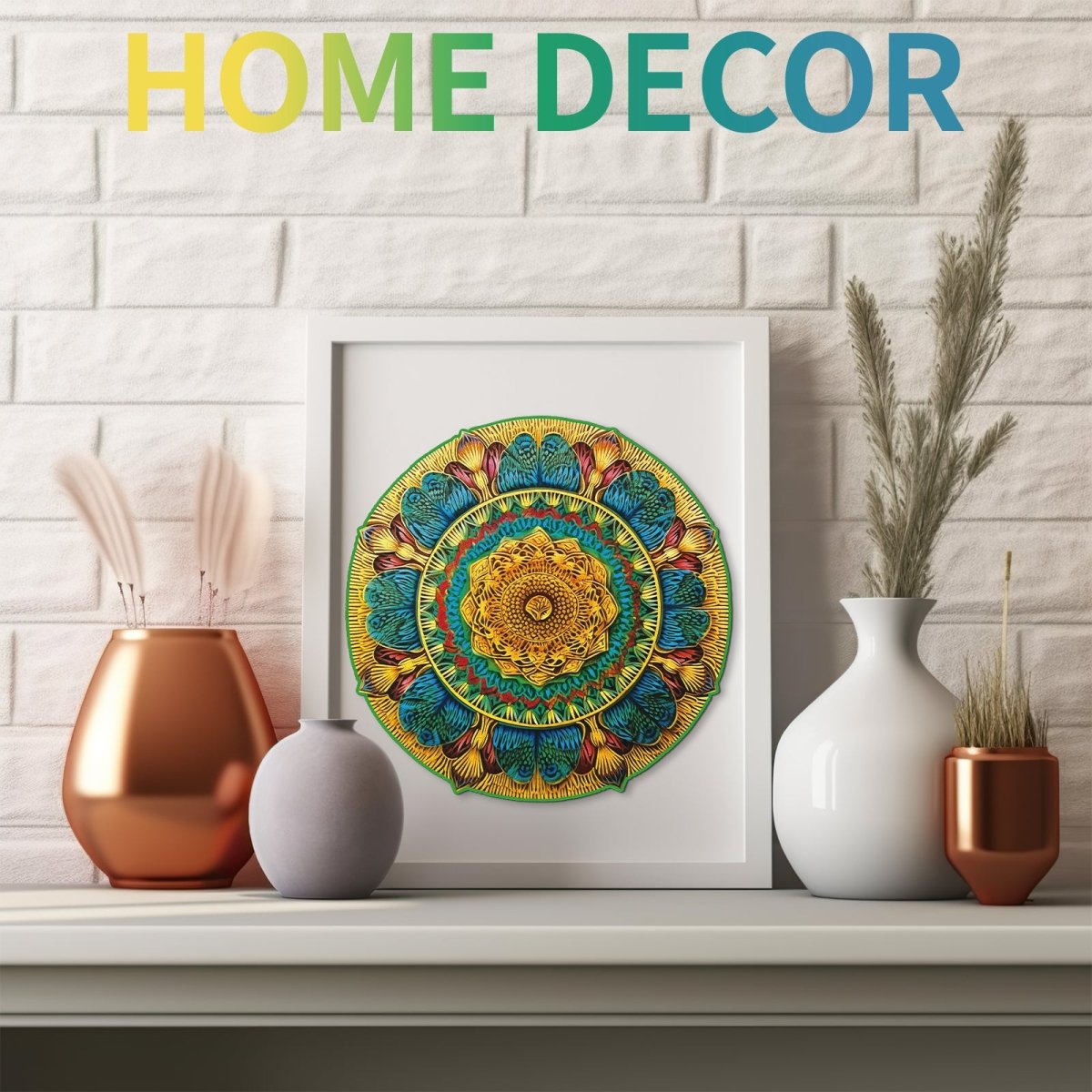 Vintage Mandala Wooden Jigsaw Puzzle - KAAYEE Puzzle