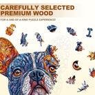 Vivid Bulldog Wooden Jigsaw Puzzle - KAAYEE Puzzle