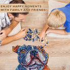 Vivid Bulldog Wooden Jigsaw Puzzle - KAAYEE Puzzle