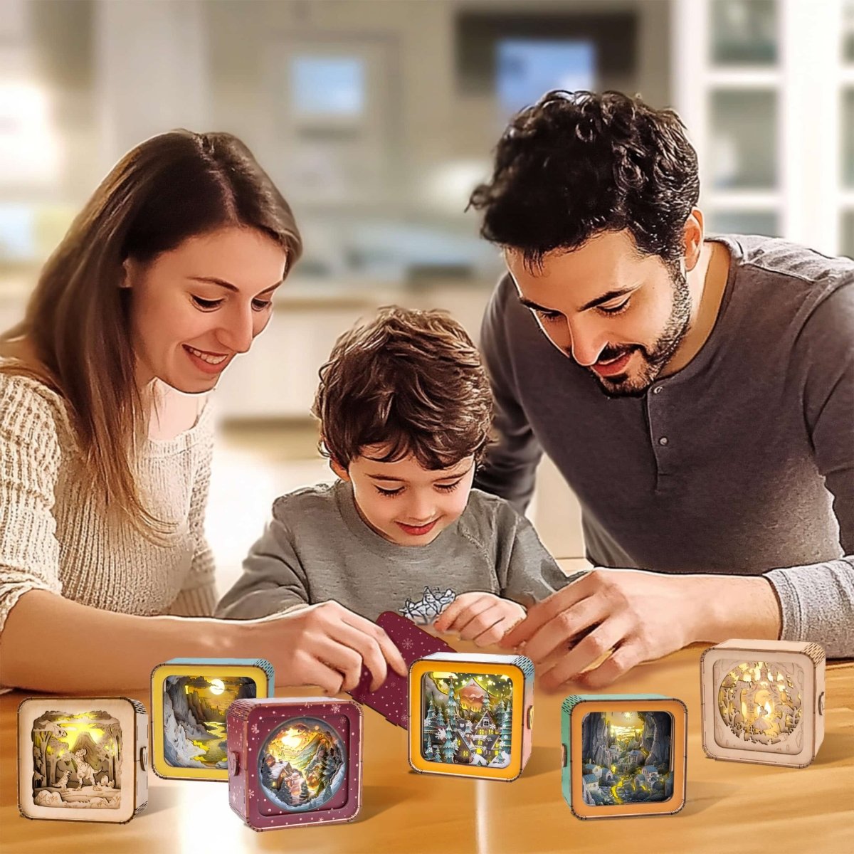Warm Christmas Eve Night Light - KAAYEE Puzzle