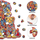 Warm Parent - Child Lion Wooden Jigsaw Puzzle - KAAYEE Puzzle