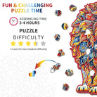 Warm Parent - Child Lion Wooden Jigsaw Puzzle - KAAYEE Puzzle