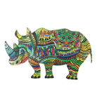 WATHCHFUL RHINO Wooden Jigsaw Puzzle - KAAYEE Puzzle