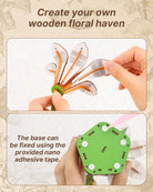 White Lily DIY Wooden Flower - KAAYEE Puzzle