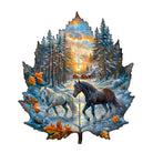 Winter of the stallion Wooden Jigsaw Puzzle - KAAYEE Puzzle