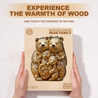 Woodcarve bear family Wooden Jigsaw Puzzle - KAAYEE Puzzle