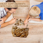 Woodcarve bear family Wooden Jigsaw Puzzle - KAAYEE Puzzle